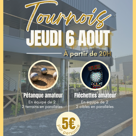 Tournois pétanque & flechettes